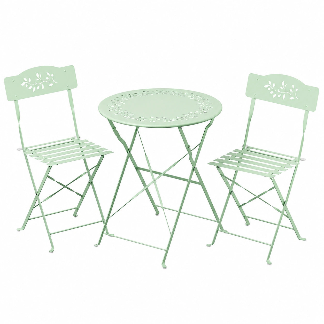 Ensemble de Bistrot de Jardin Pliant 3 Pièces pour Extérieur