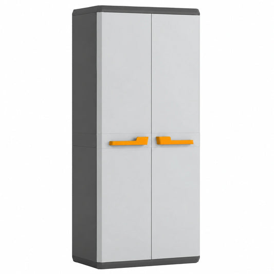 Armoire de Rangement Extérieur avec Étagères Réglables Gris