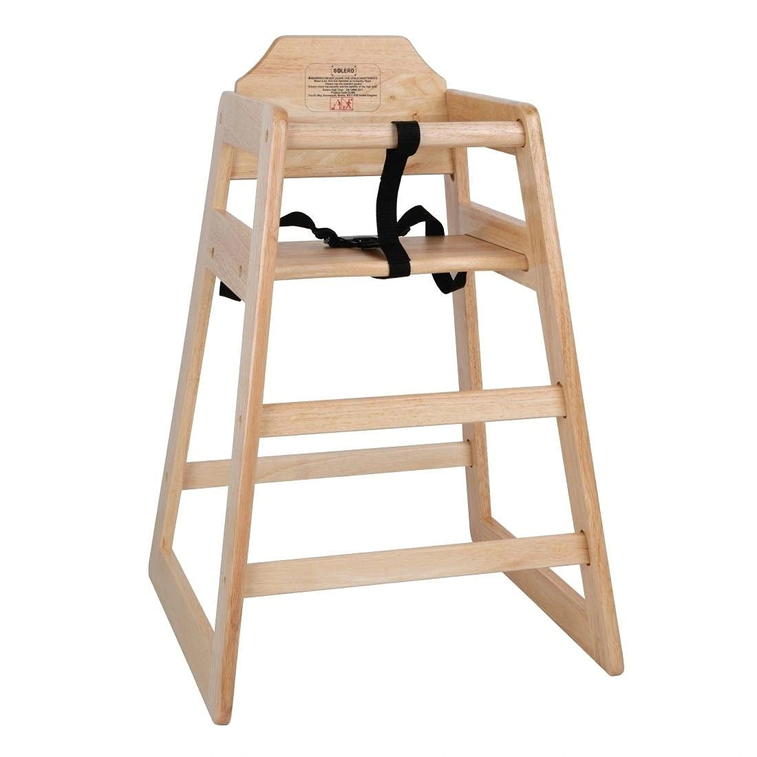 Chaise Haute Bolero en Bois Écologique pour Bébé - Sécurité et Confort