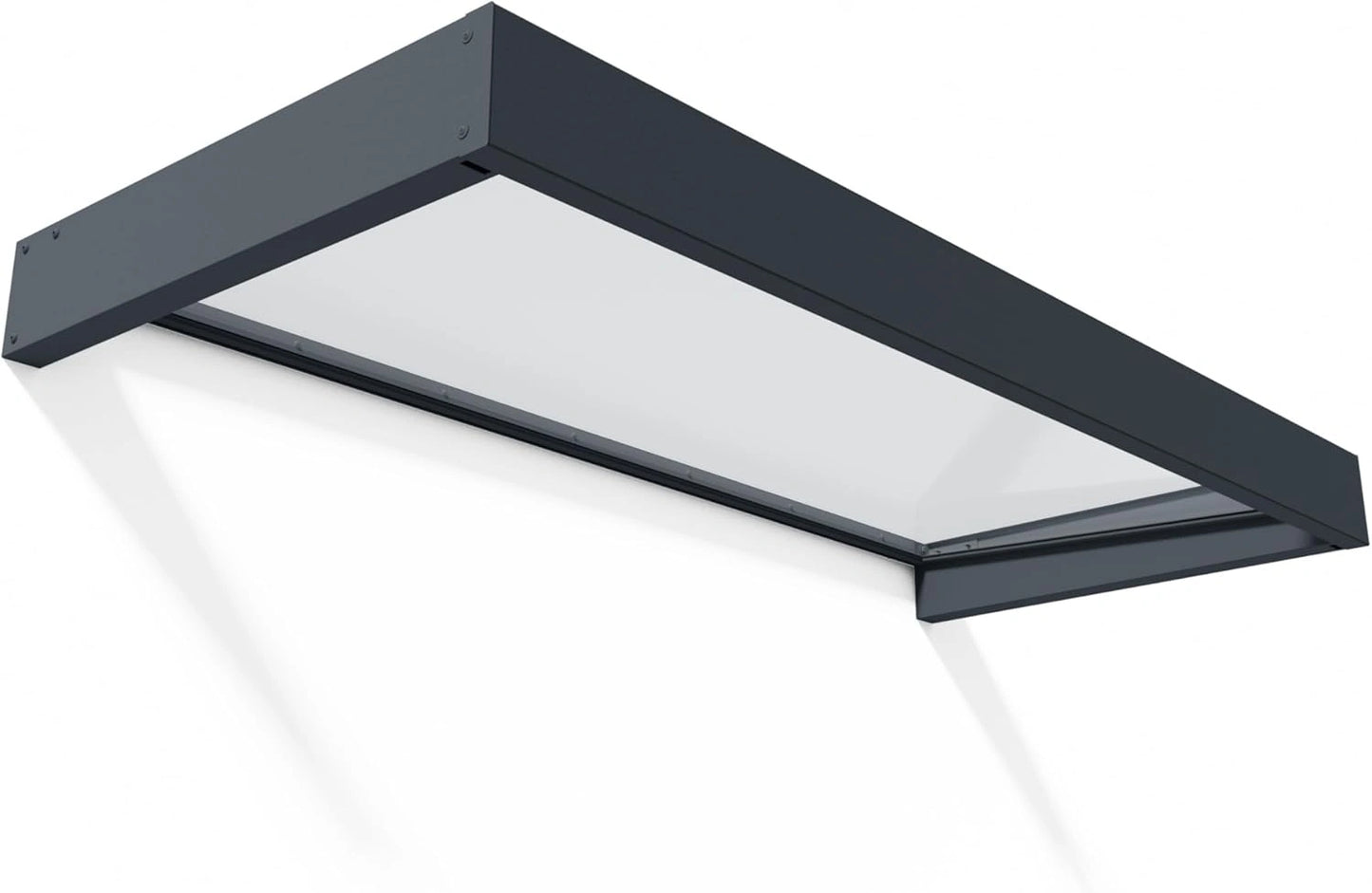 Auvent de Porte Sophia 2m² Canopia par Palram, Abri Contre Pluie et Soleil, Gris