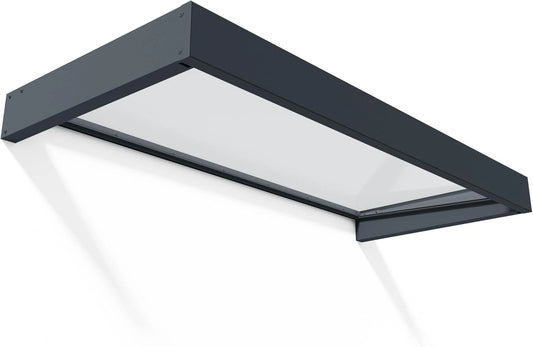Auvent de Porte Sophia 2m² Canopia par Palram, Abri Contre Pluie et Soleil, Gris