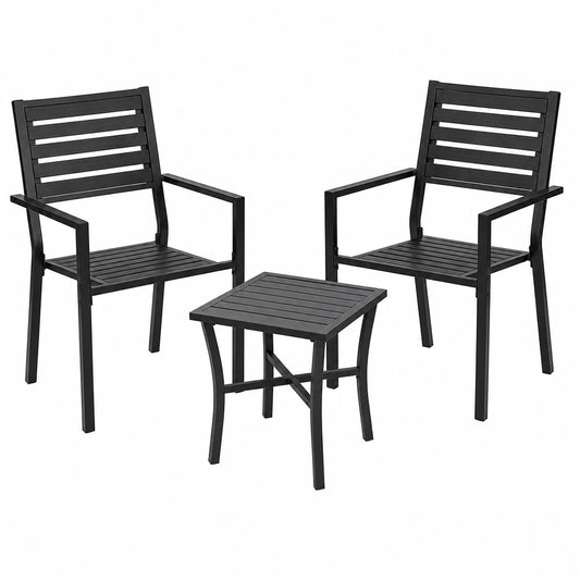 Ensemble de Bistro pour Extérieur avec Table et Chaises en Fonte