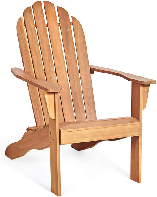 Chaise Adirondack en Bois Massif FSC pour Jardin - Capacité 180 kg