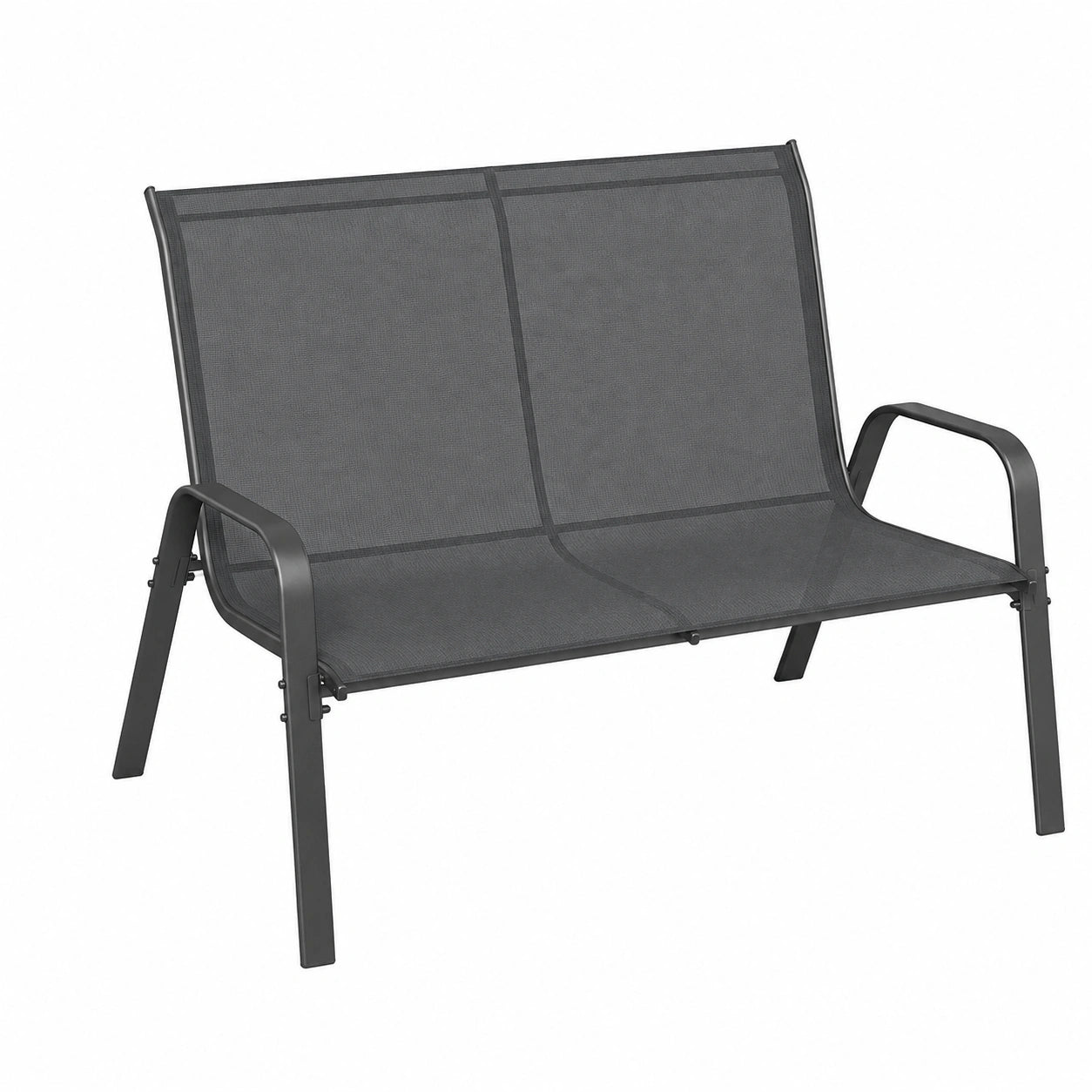 Salon de jardin extérieur 4 pièces pour 4 personnes avec canapé et fauteuils
