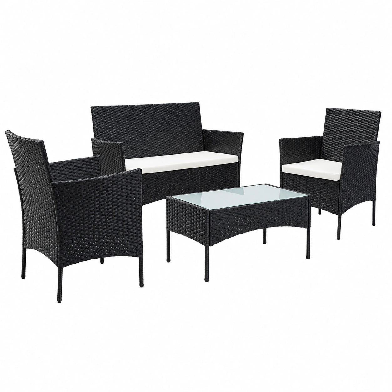 Ensemble Mobilier Extérieur Résine pour Jardin et Balcon