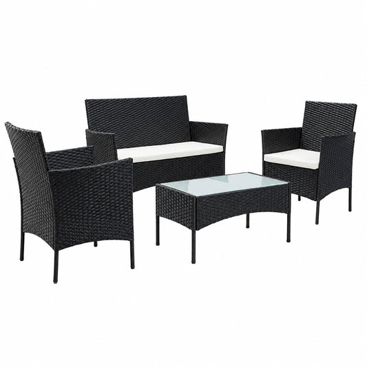 Ensemble Mobilier Extérieur Résine pour Jardin et Balcon