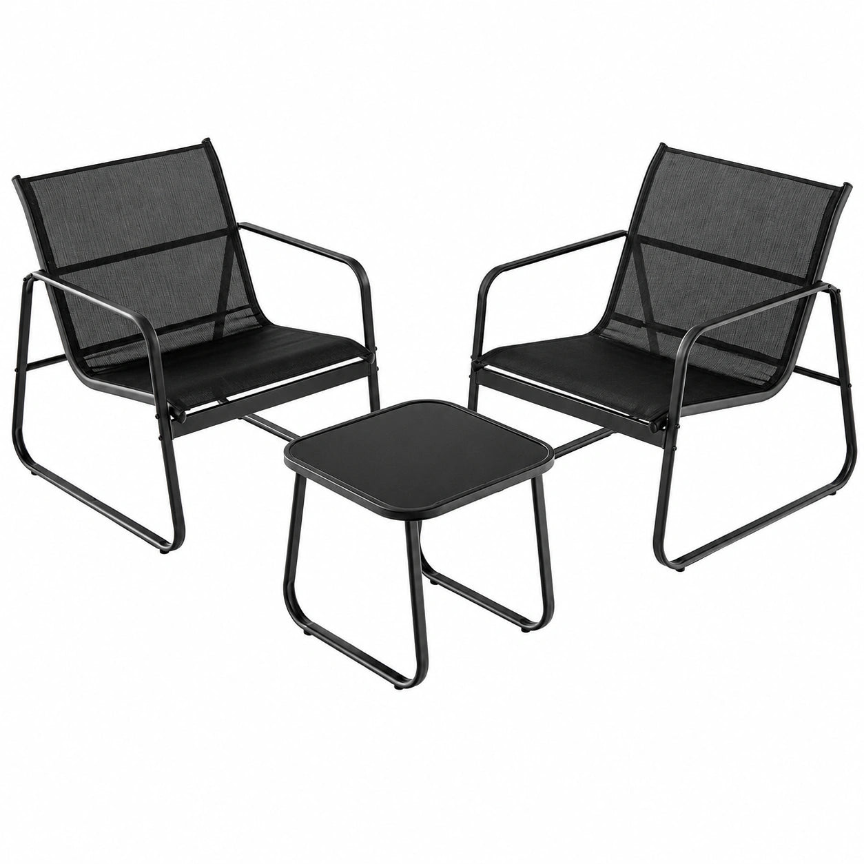 Ensemble de Mobilier de Jardin 3 Pièces pour Extérieur