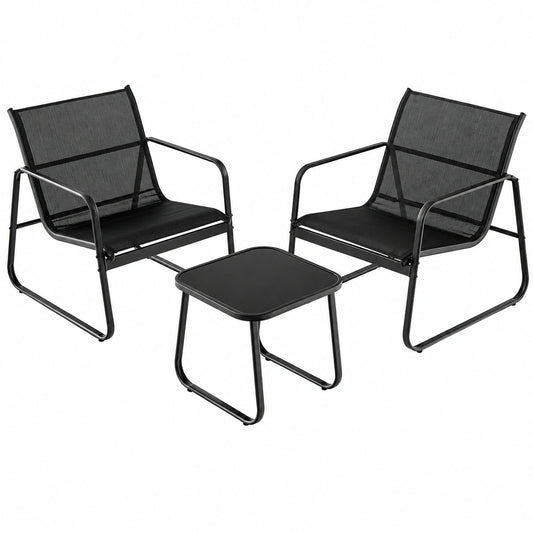 Ensemble de Mobilier de Jardin 3 Pièces pour Extérieur