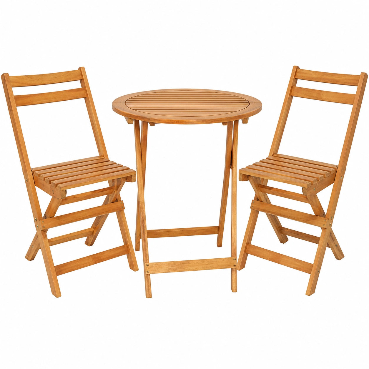 Ensemble Mobilier de Jardin en Bois pour Deux