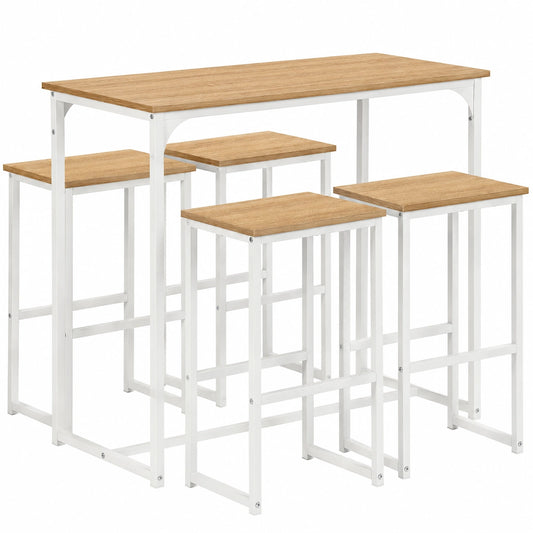 Table de Bar avec Tabourets pour Espaces Réduits